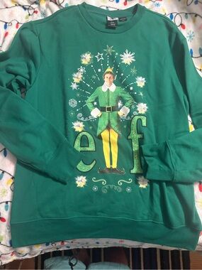 ELF Green Crewneck Sweatshirt  light up